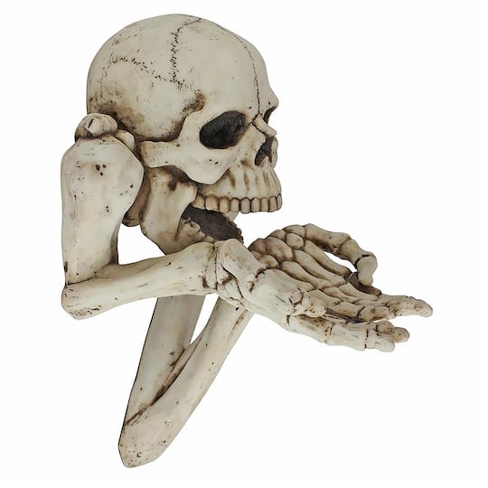 Design Toscano 12.5&#x22; Begger for Souls Skeleton Wall Sculpture